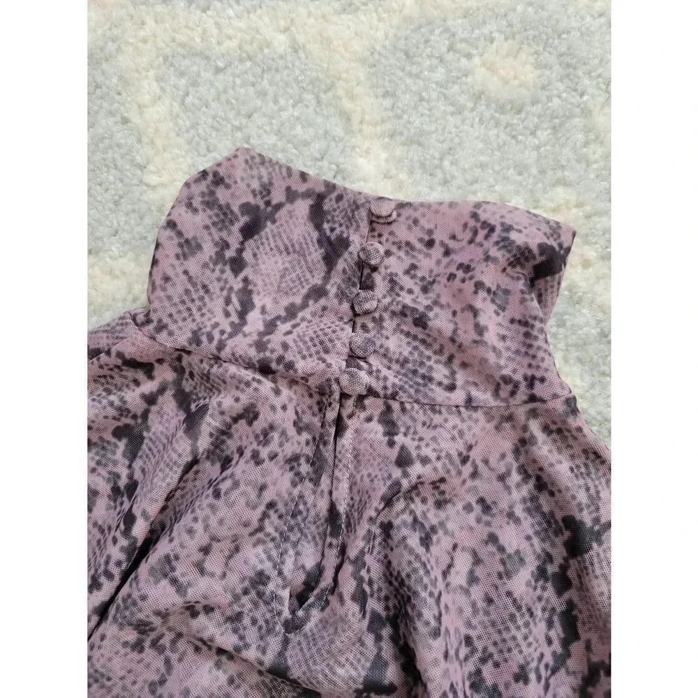 CINQ A SEPT Python Turtleneck In Sea Fog L - image 11